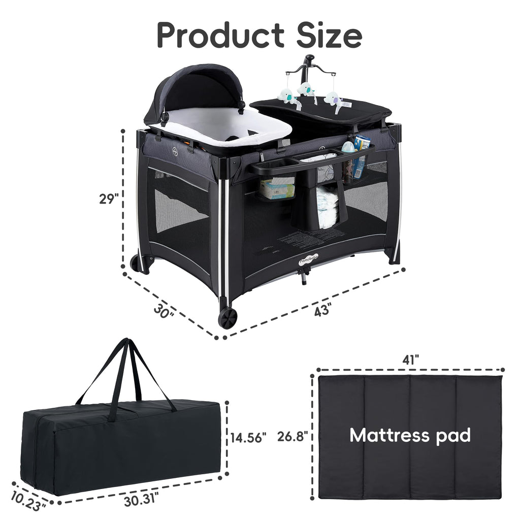 4 in 1 Baby Playards with Bassinet K920833