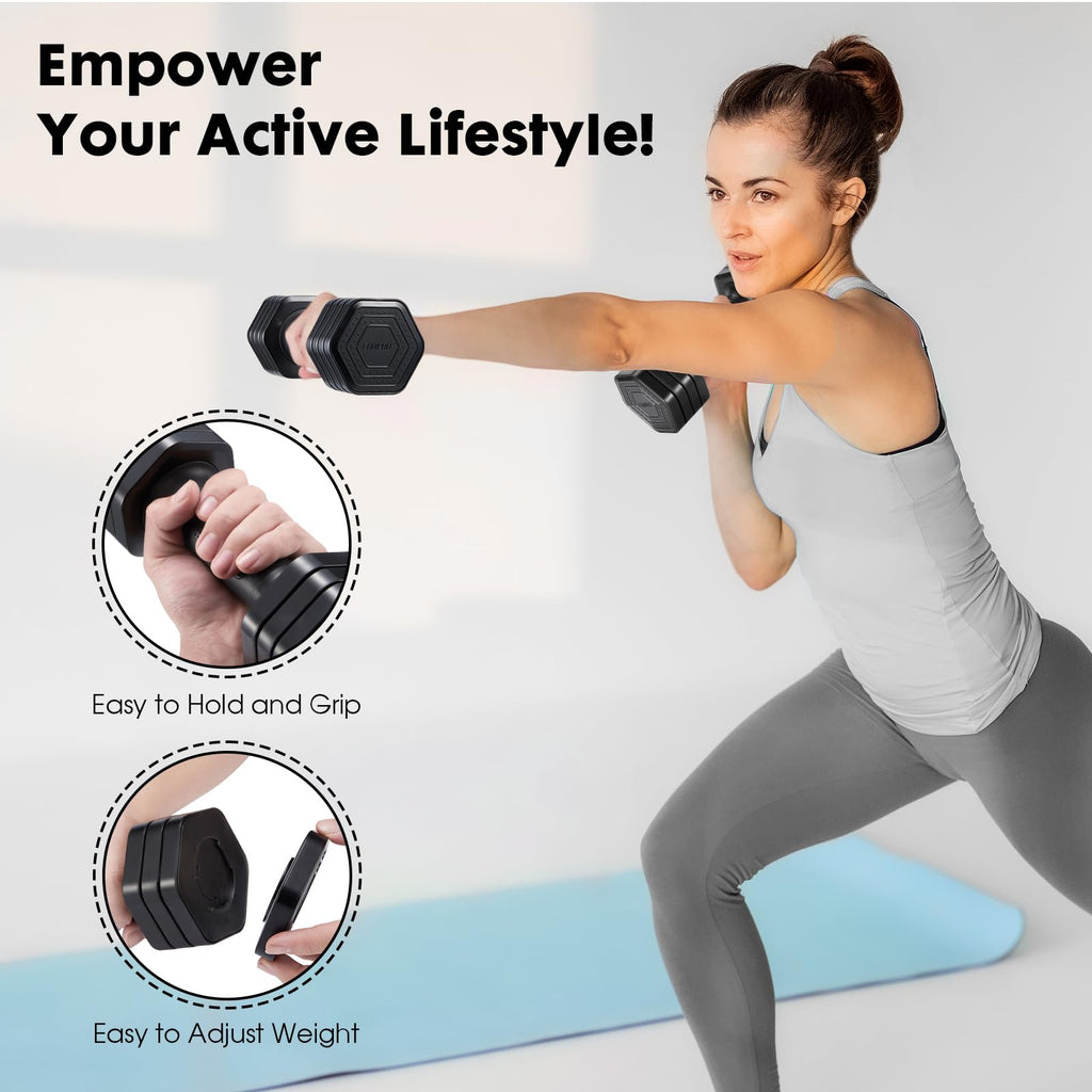 Adjustable Dumbbell Set 2lb 3lb 4lb 5lb Y1160
