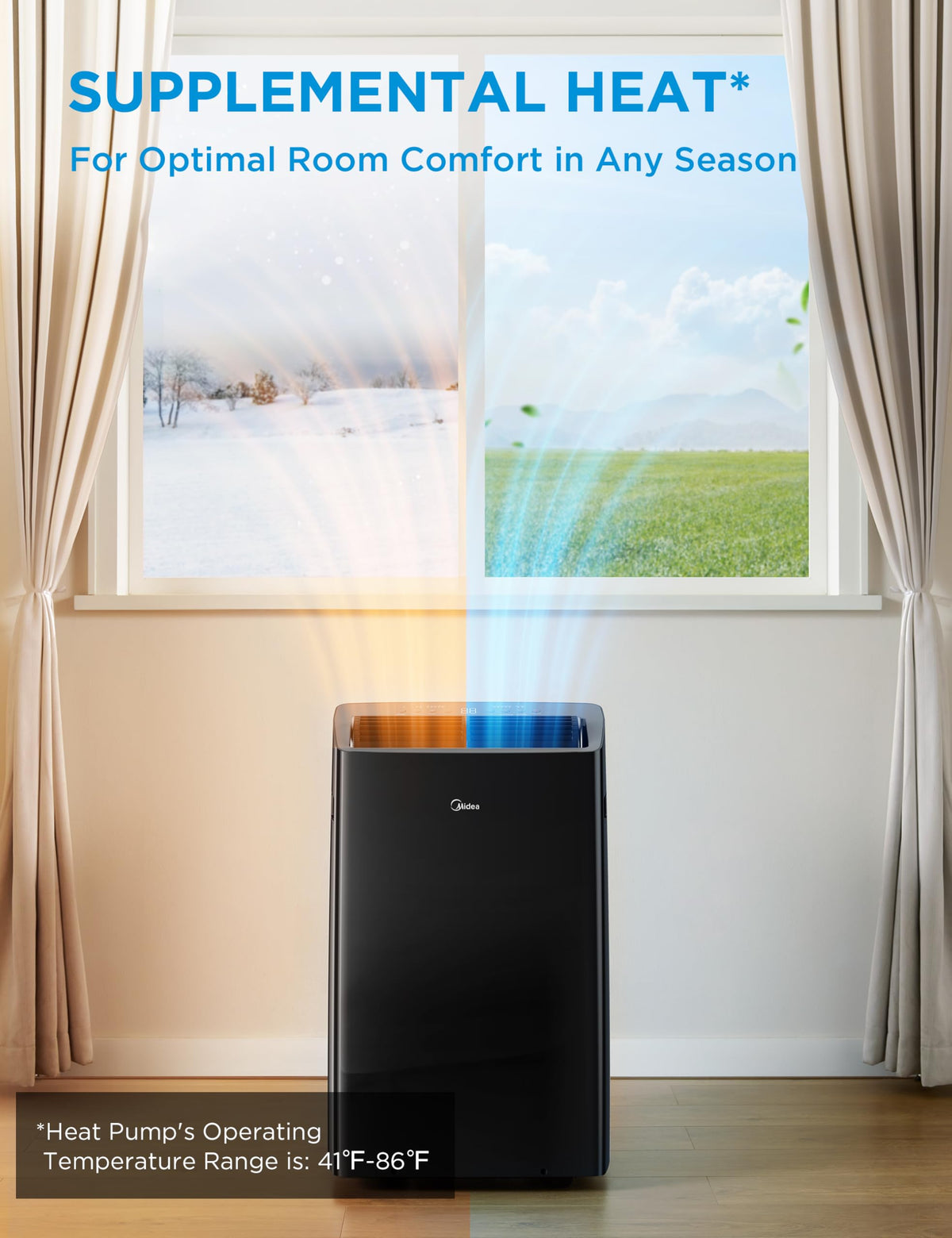 14,000 BTU Portable Air Conditioner with Heat Q895