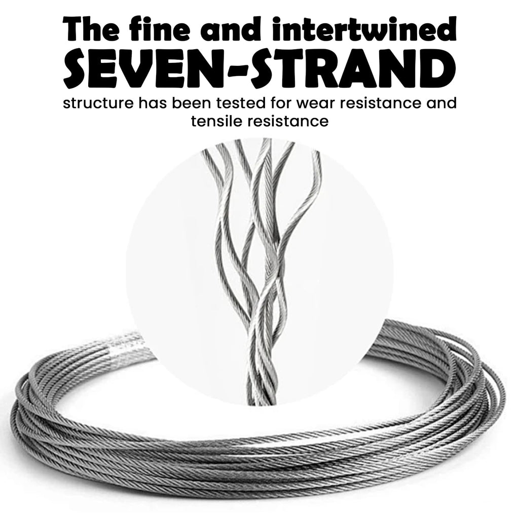 1/8 inch Stainless Steel Wire Rope Kit, 33ft M65257