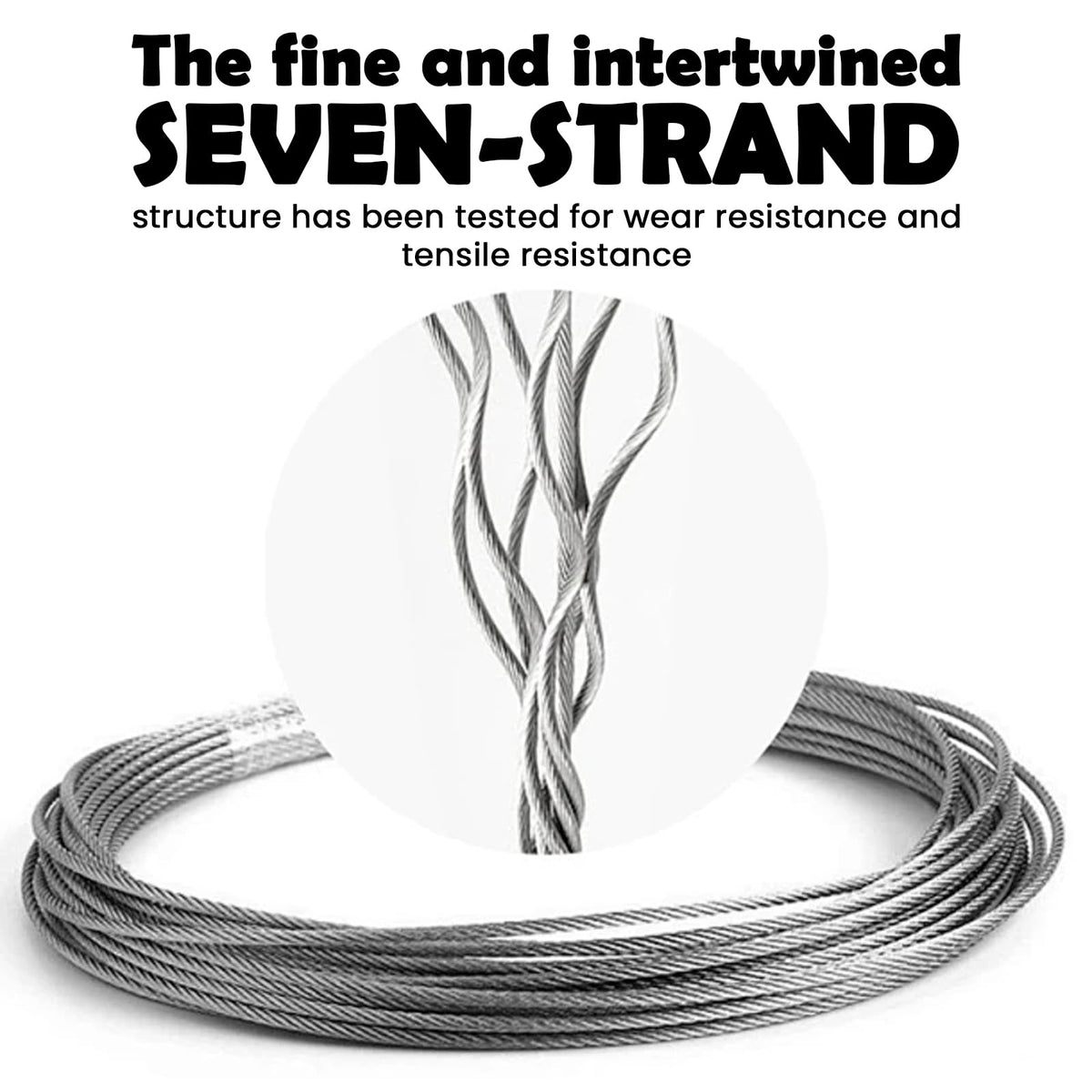 1/8 inch Stainless Steel Wire Rope Kit, 33ft M65257