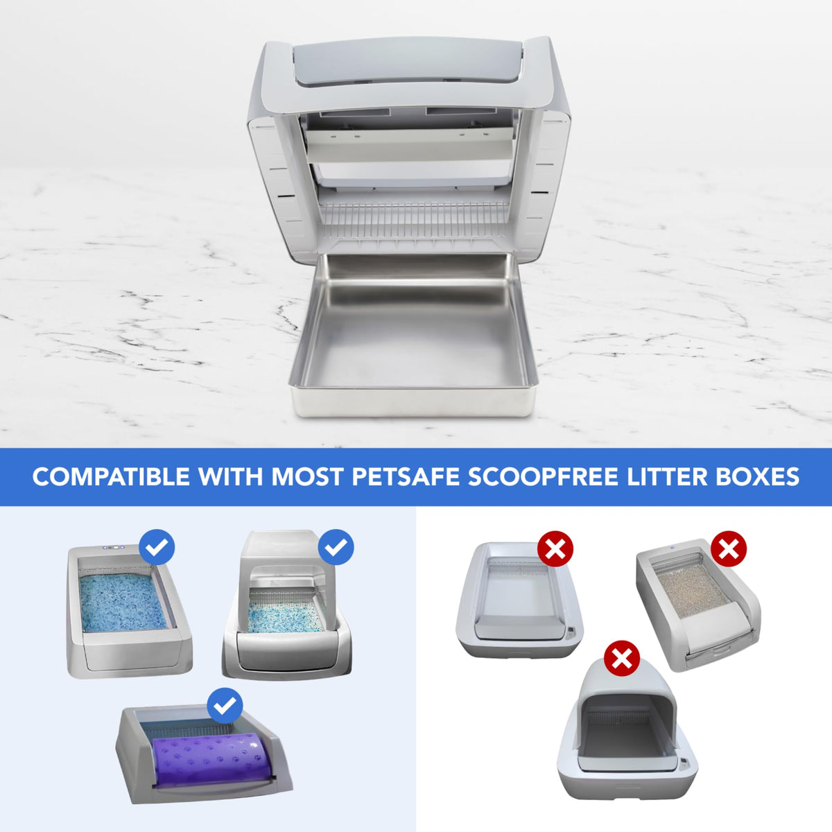 Stainless Steel Reusable Litter Tray N19958