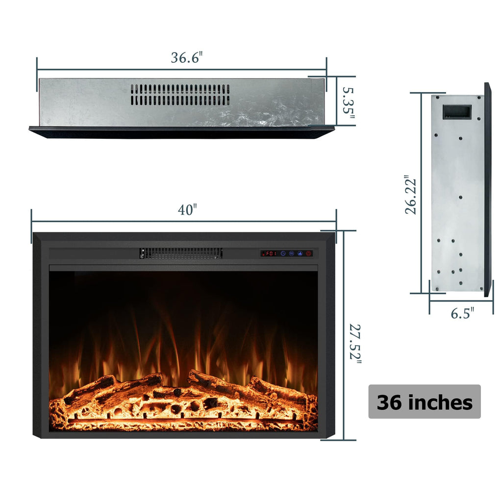 Black Electric Fireplace Trim O58442