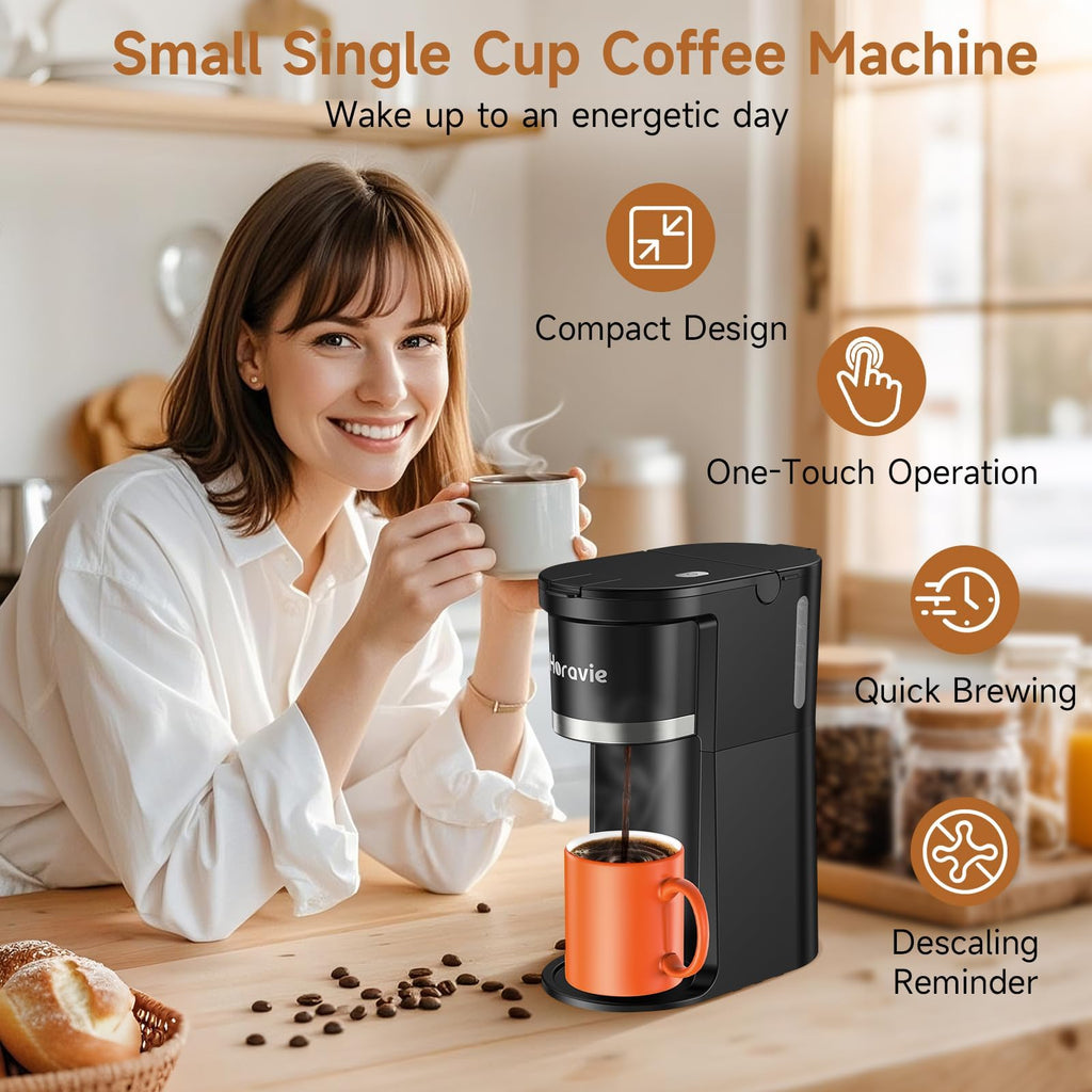 Single Serve Coffee Maker for K-Cup & Grounds C5333