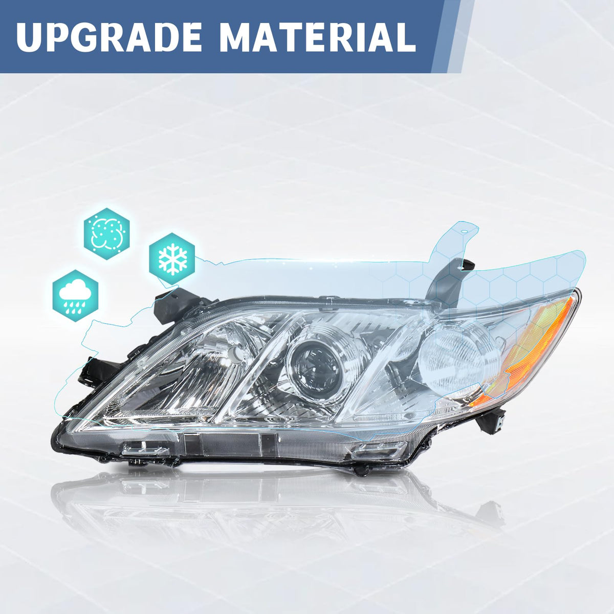 Pair of Headlights Assembly P777