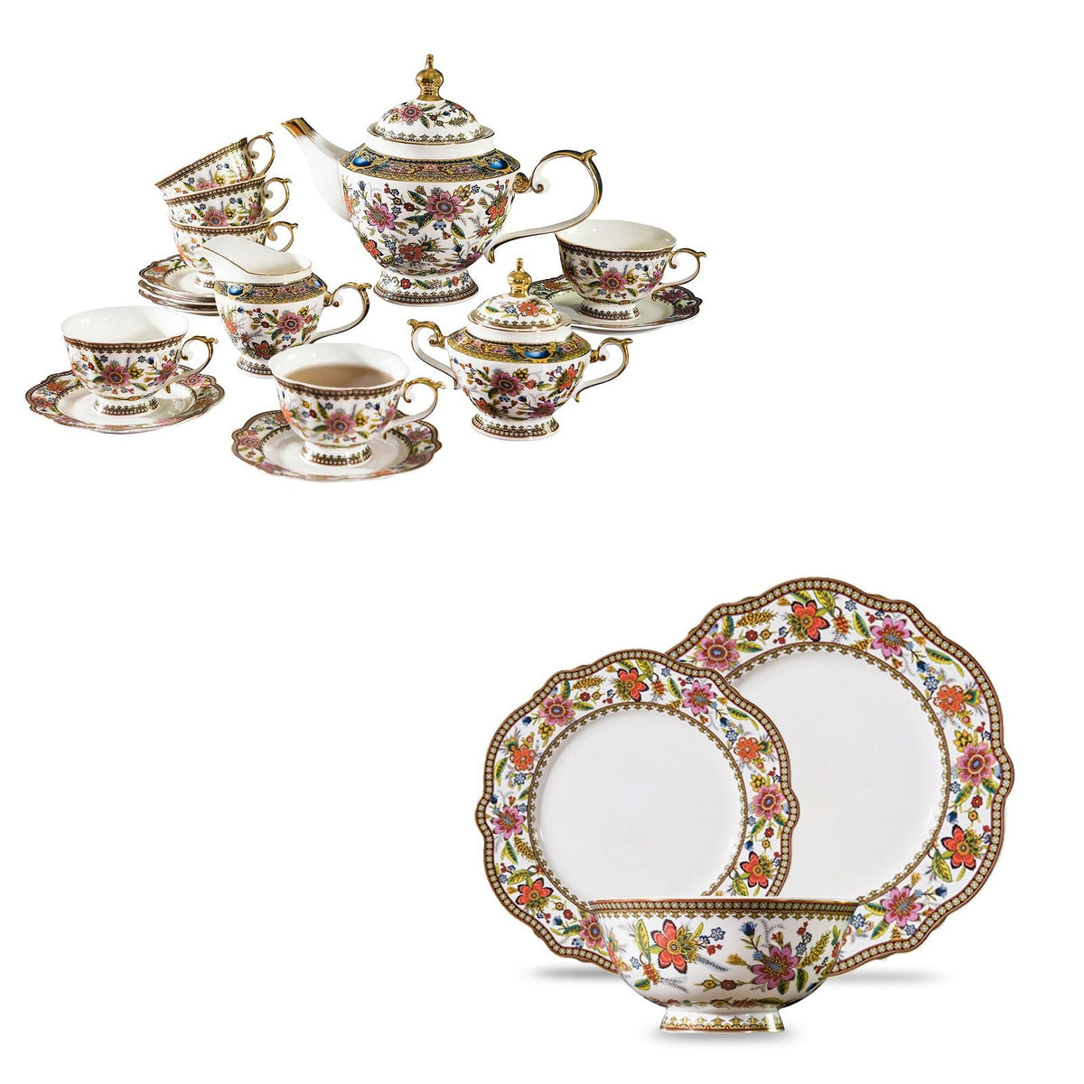 Bone China Tea Set for 6 I858