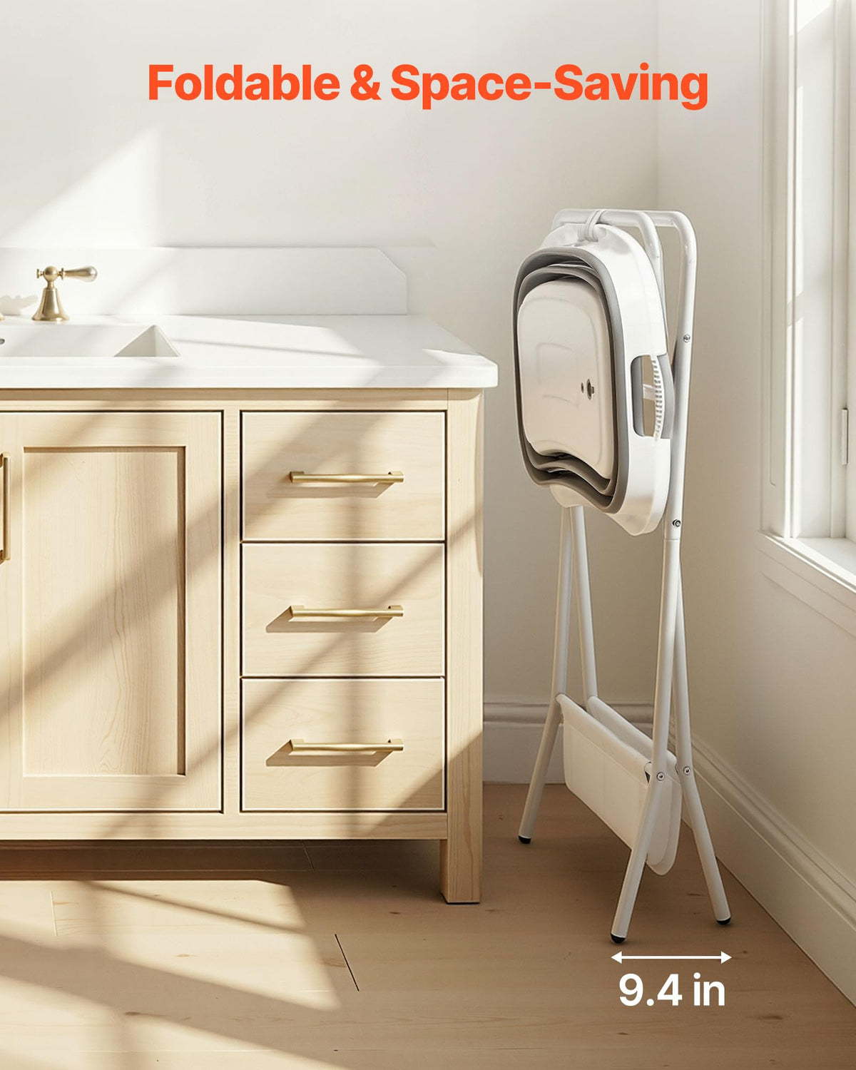 Elevated Collapsible Pet Bathtub with Drain Hose R43748