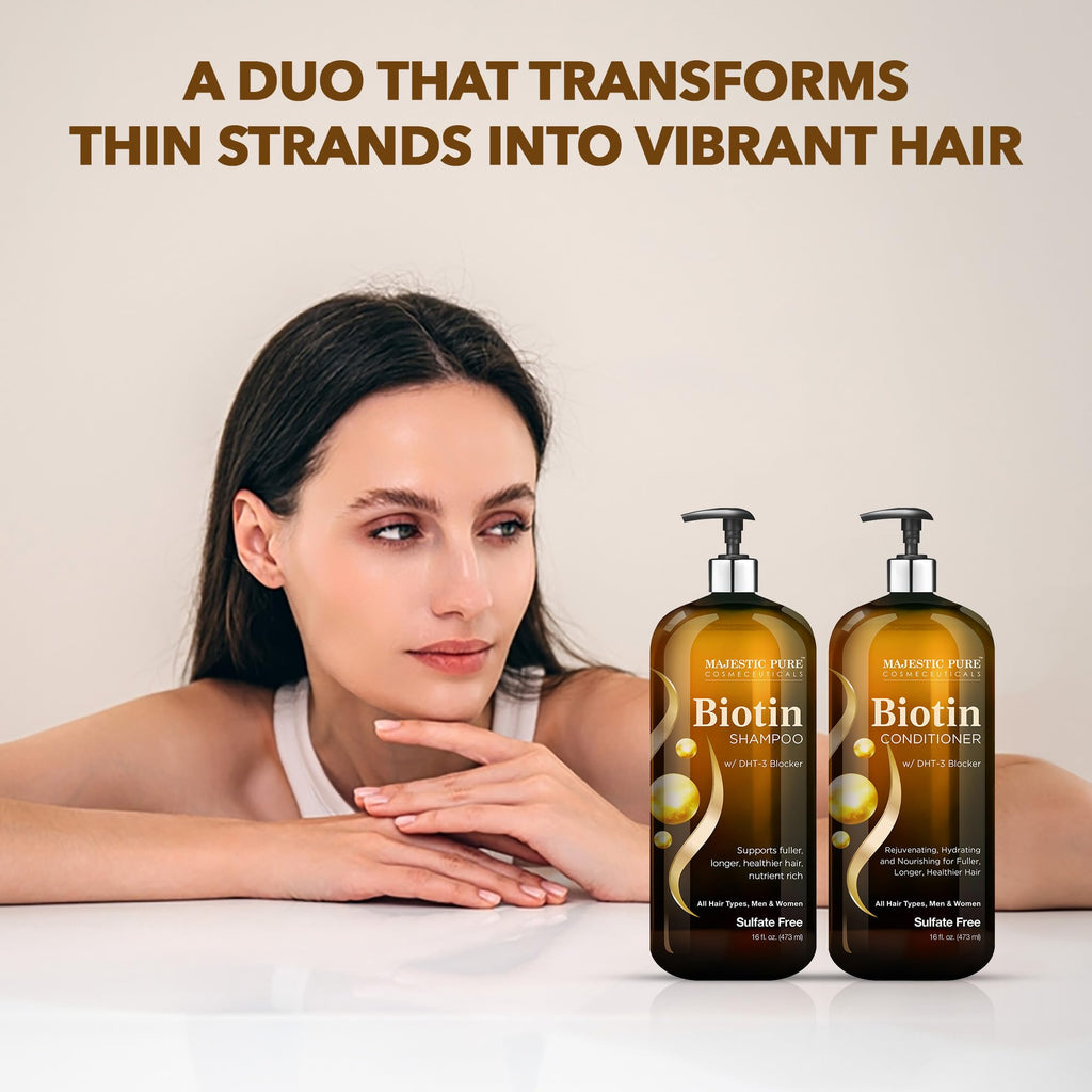 Biotin Shampoo and Conditioner Set 2x16 Fl oz C2023