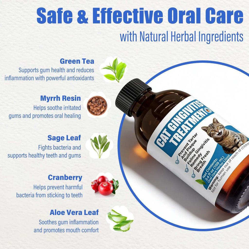 Cat Gingivitis Treatment Liquid 100ml Dental Care L557
