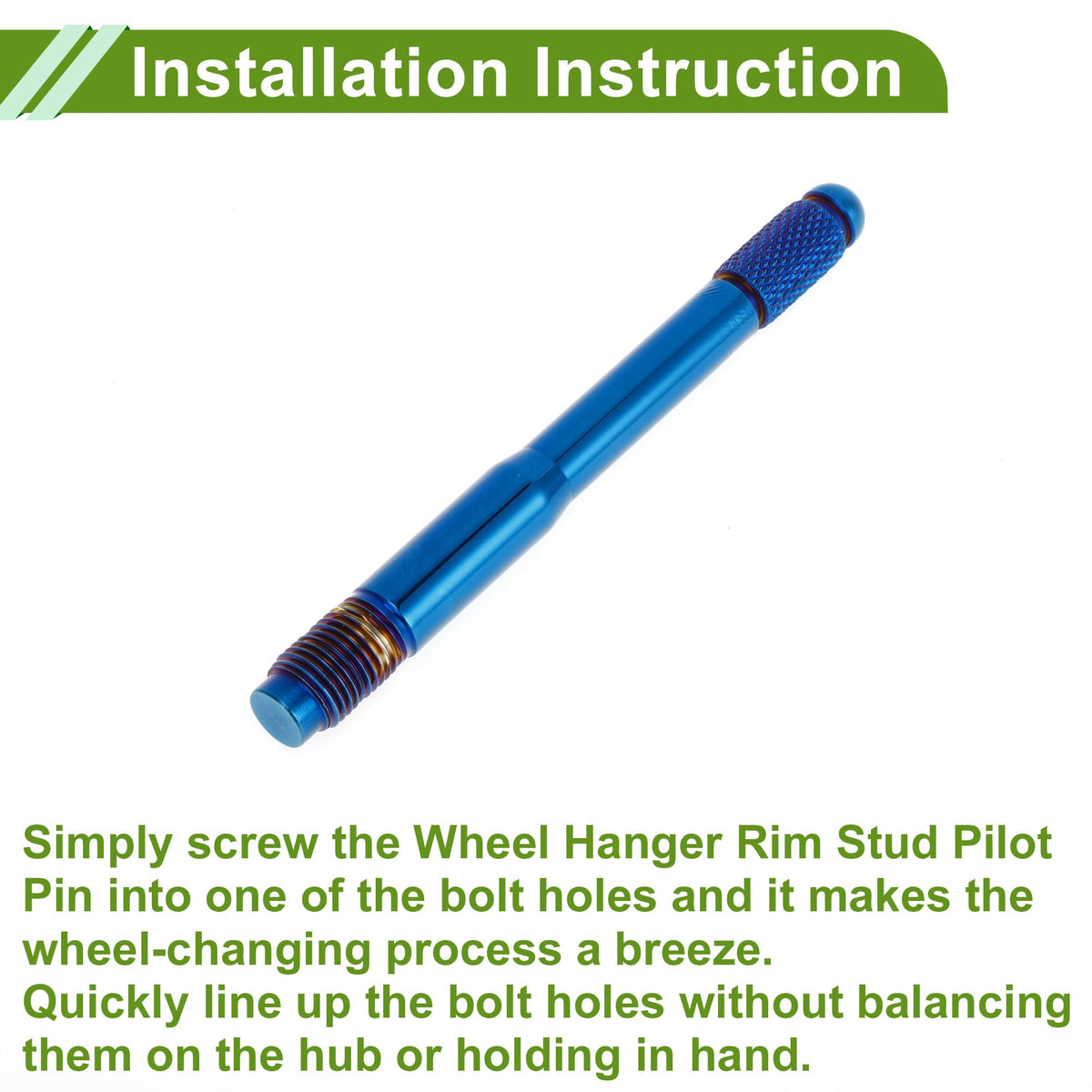 M12x1.25 120mm Stainless Steel Wheel Alignment Pin U4209