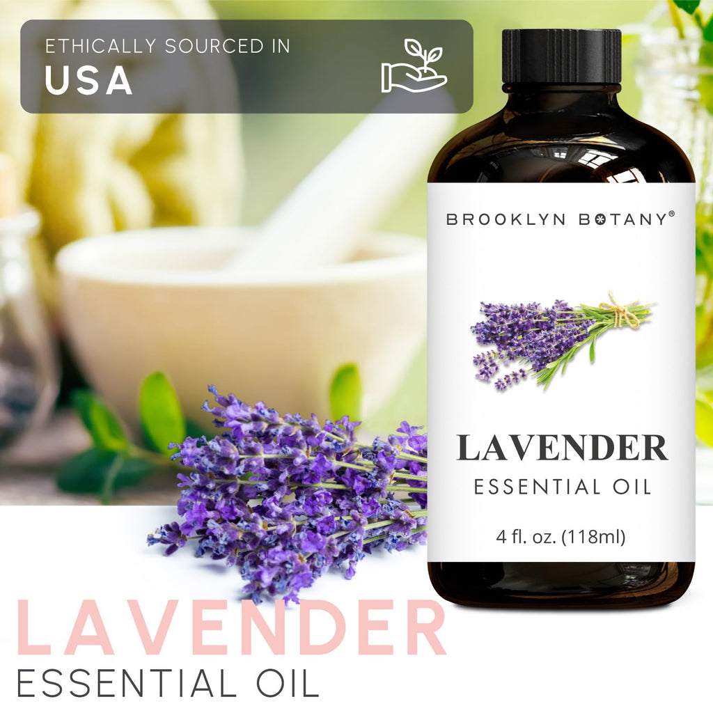 Lavender & Tea Tree Essential Oils 4 Fl Oz Pack of 2 Y5991