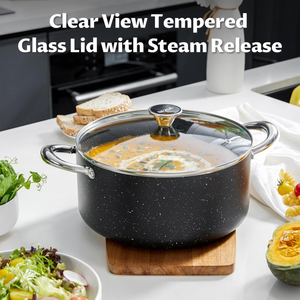 6 Quart Nonstick Stock Pot with Lid C6812