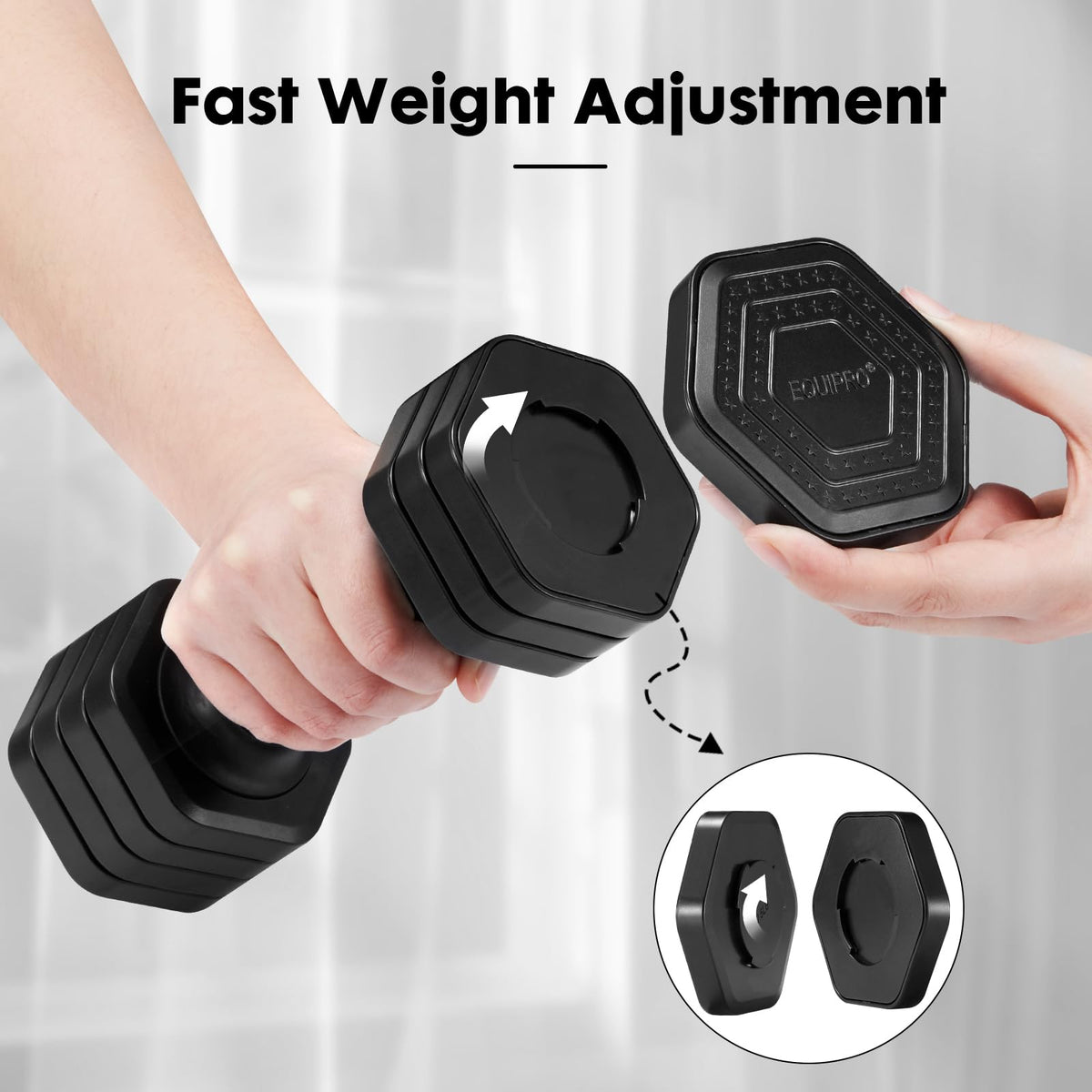 Adjustable Dumbbell Set 2lb 3lb 4lb 5lb Y1160