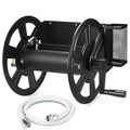 Wall Mounted Hose Reel, Holds 125ft of 5/8-Inch Hose, Black U930