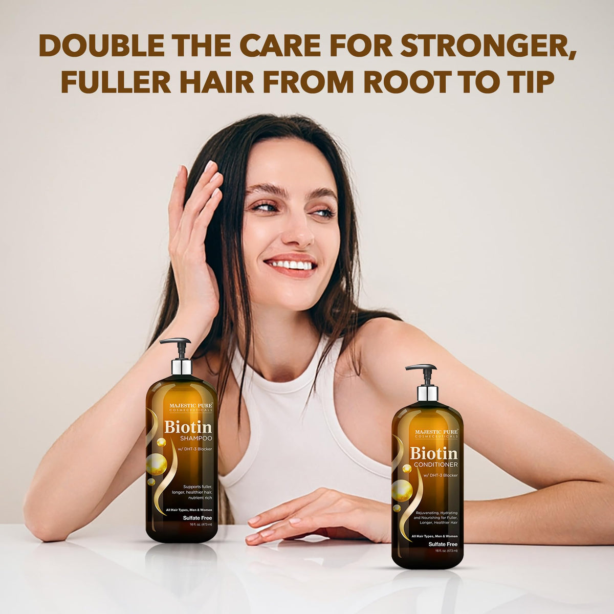 Biotin Shampoo and Conditioner Set 2x16 Fl oz C2023