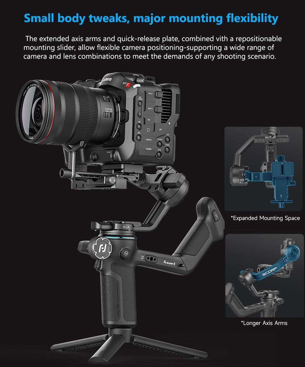 3-Axis Gimbal Stabilizer with AI Tracking and Detachable Handle S60135