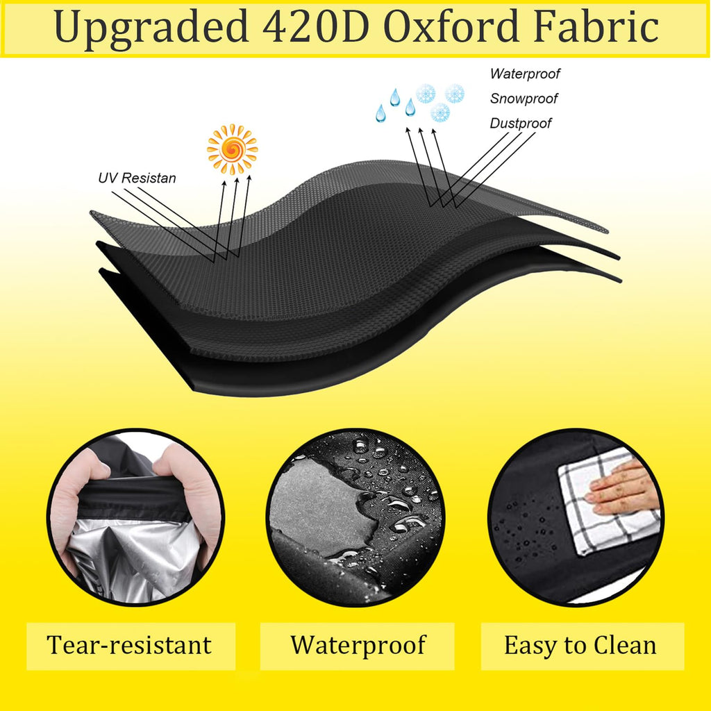 Black 420D Oxford Waterproof Patio Table Cover G999375