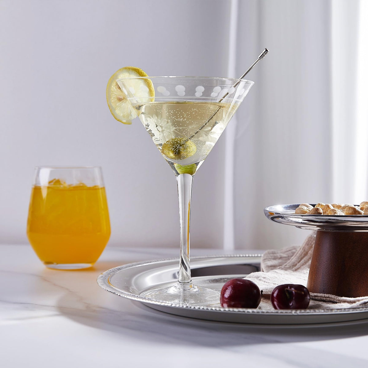9.6 oz Martini Glasses Set of 4 D391651