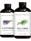 Lavender & Tea Tree Essential Oils 4 Fl Oz Pack of 2 Y5991