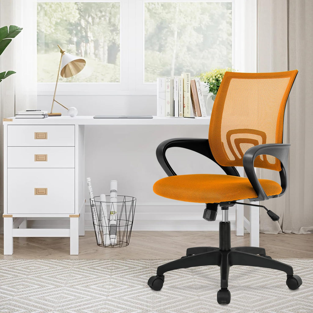 Orange Mesh Ergonomic Office Chair with Lumbar Support Q21260