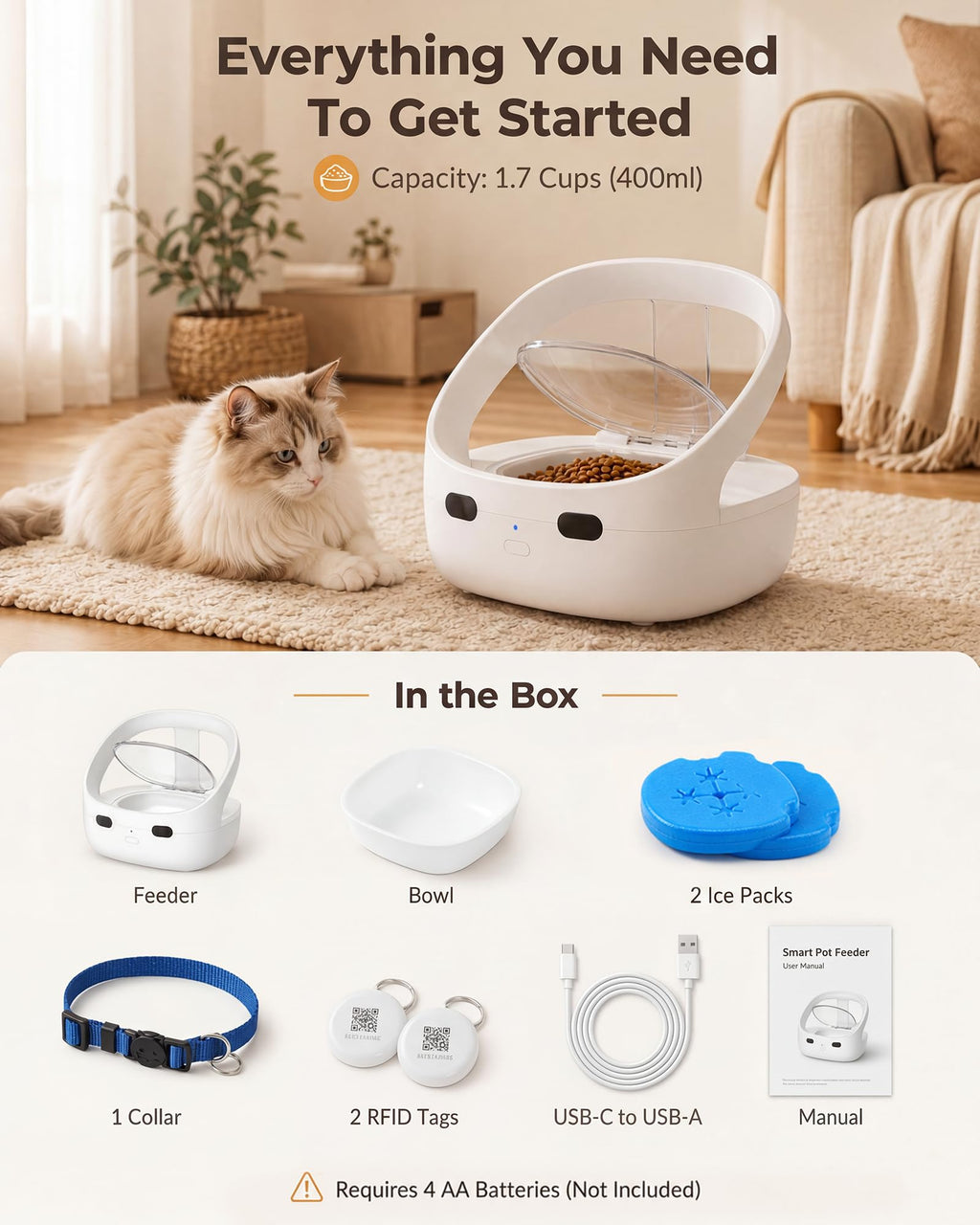 RFID Cat Feeder J857