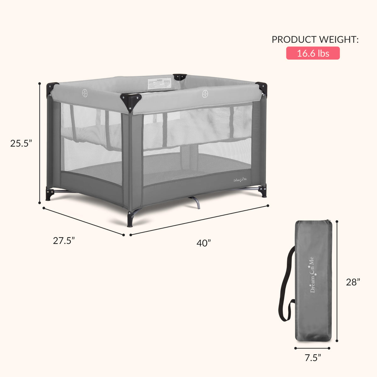 Portable Baby Playard with Bassinet J554