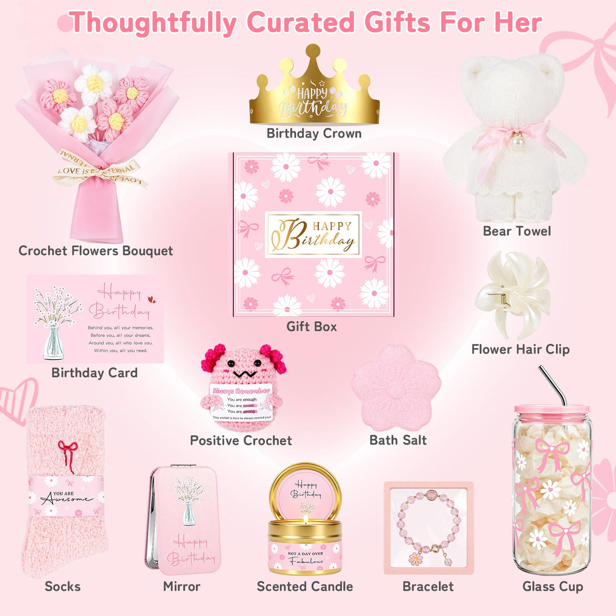 Pink Self Care Relaxing Gift Set E70619