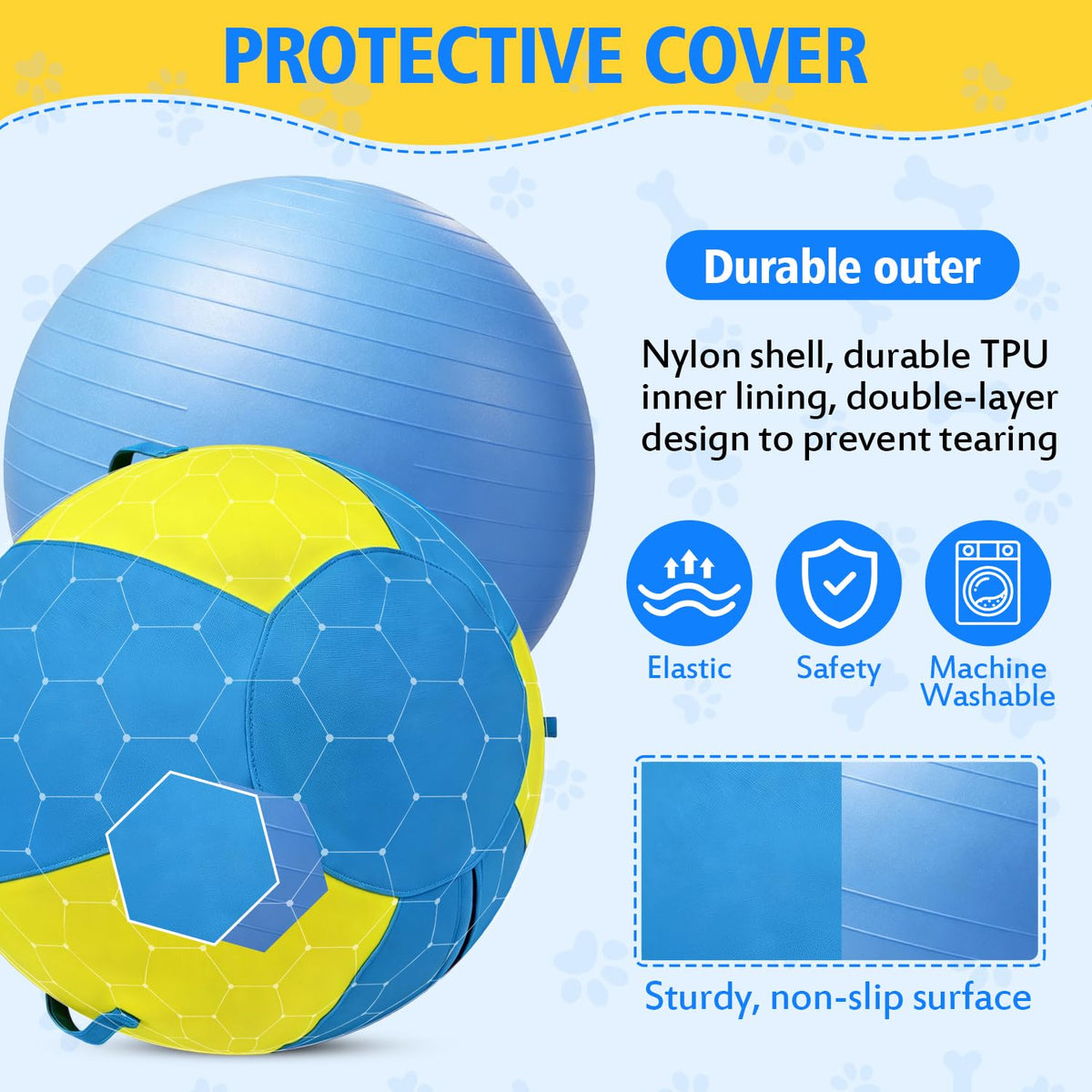 18 Inch Heavy Duty Dog Herding Ball with 3 Handles F454639