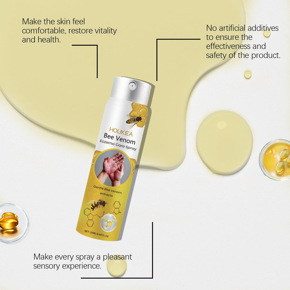 Bee Venom Skin Care Spray with Peppermint Extract and Glycerin O874