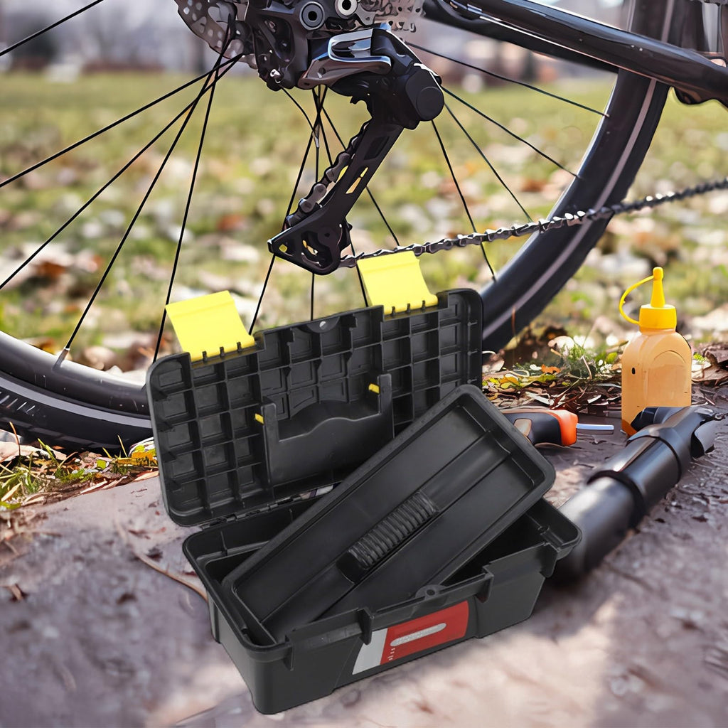 10 Inch Portable Plastic Toolbox with Two Layer Storage A269533