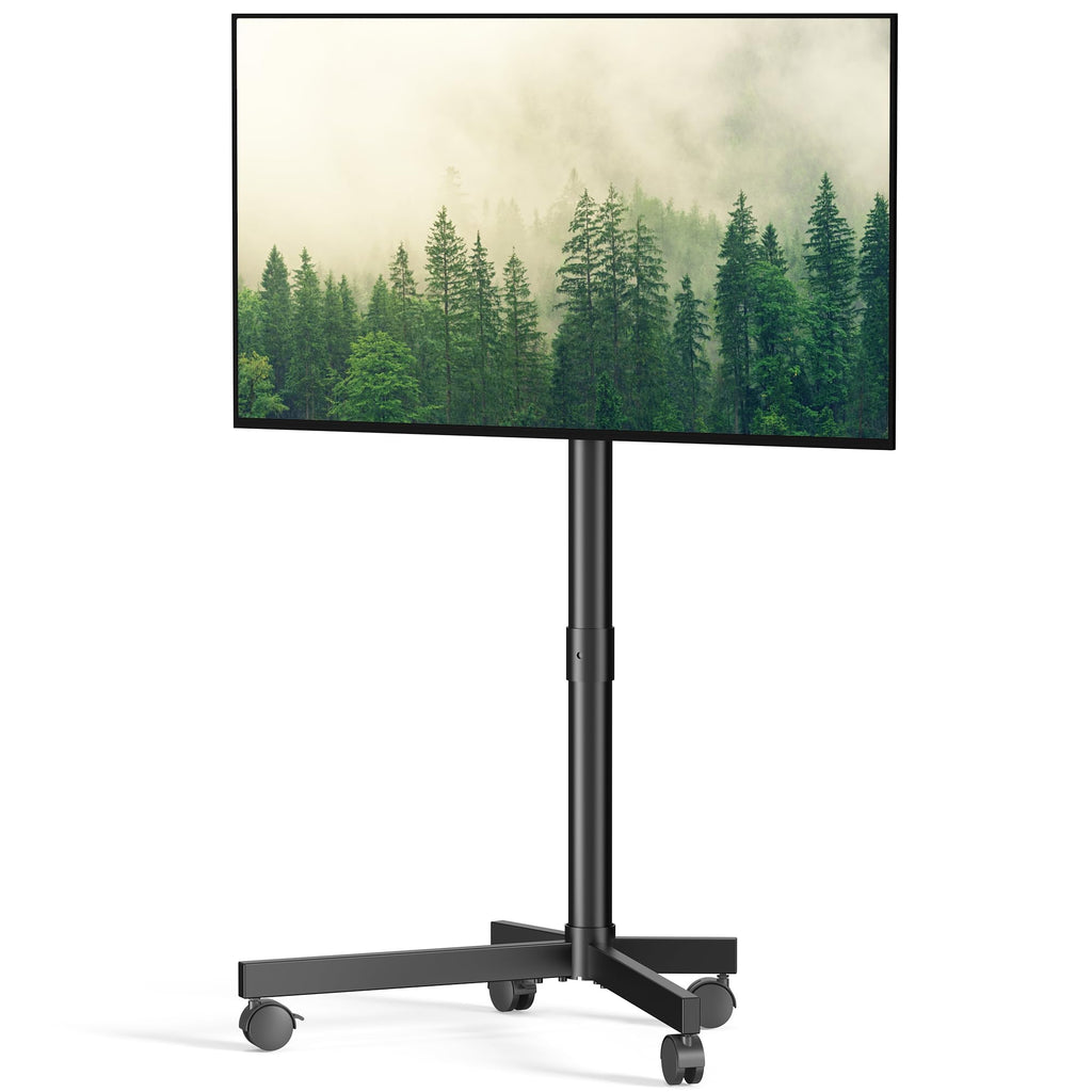 Rolling TV Stand with Locking Wheels, Black G96410