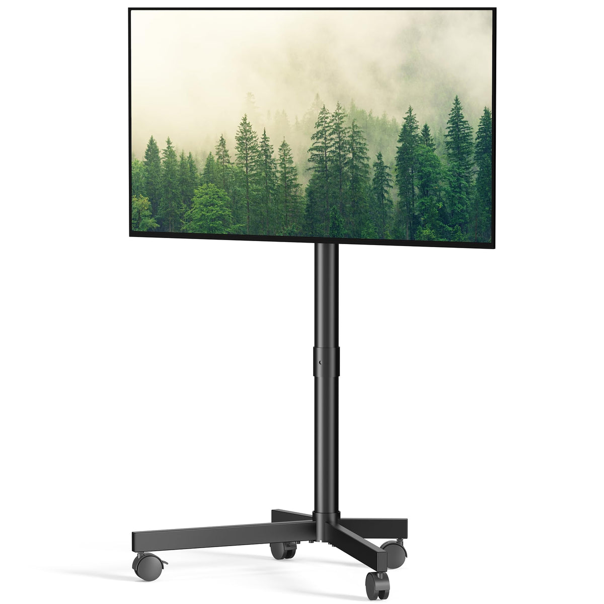 Rolling TV Stand with Locking Wheels, Black G96410