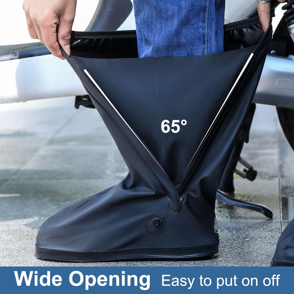 Waterproof Reusable Foldable Shoe Covers with Zipper V711640