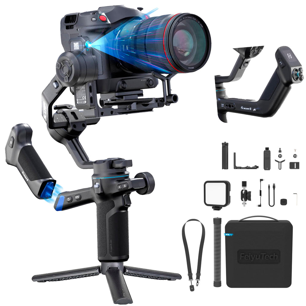 3-Axis Gimbal Stabilizer with AI Tracking and Detachable Handle S60135