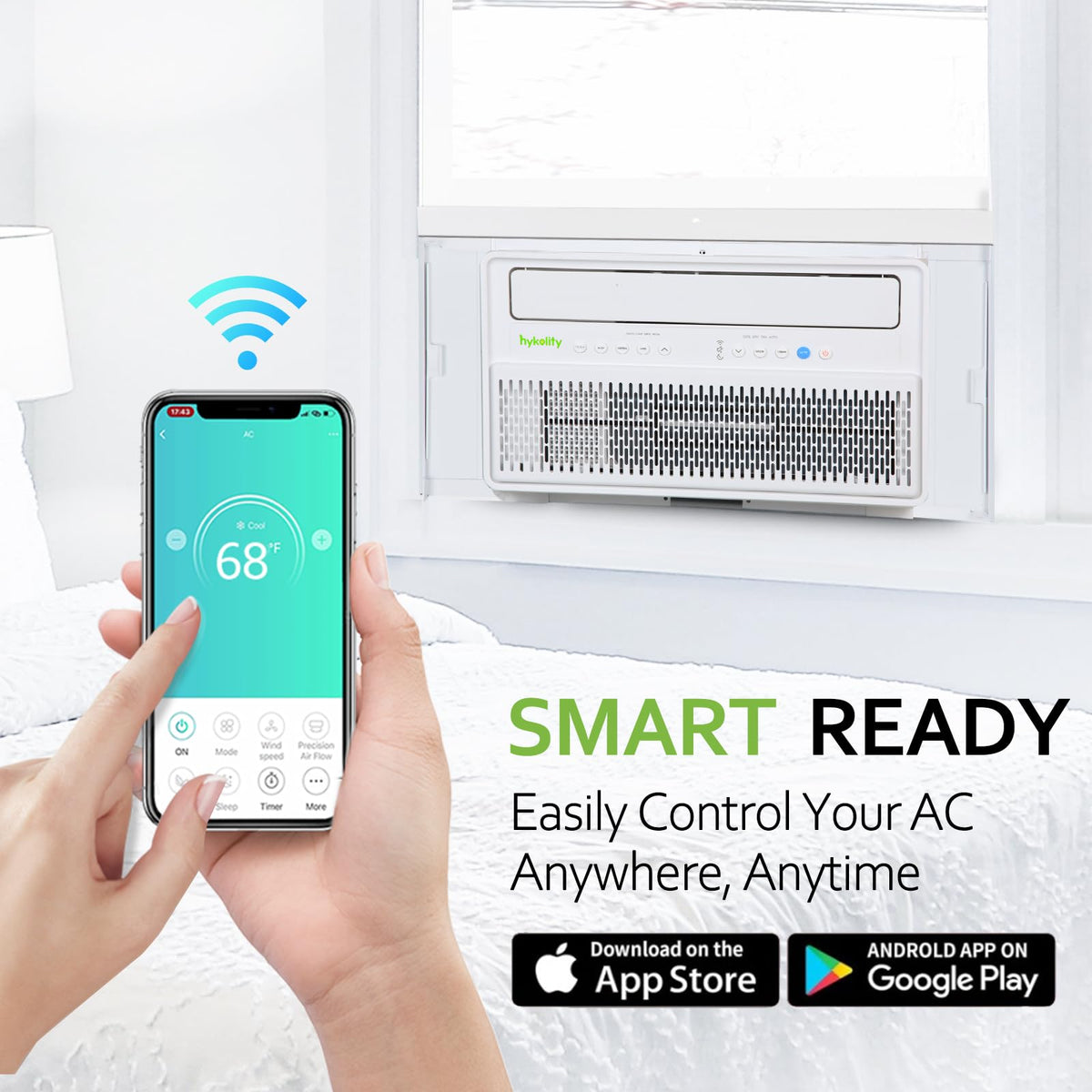 WiFi Enabled 10,000 BTU Smart Inverter Window Air Conditioner L92555