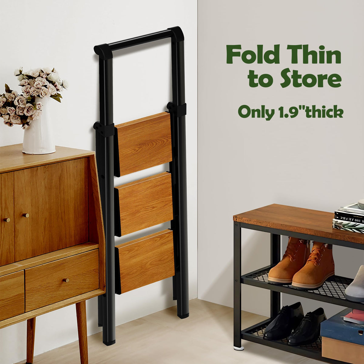 3 Step Aluminum Foldable Step Stool I58191