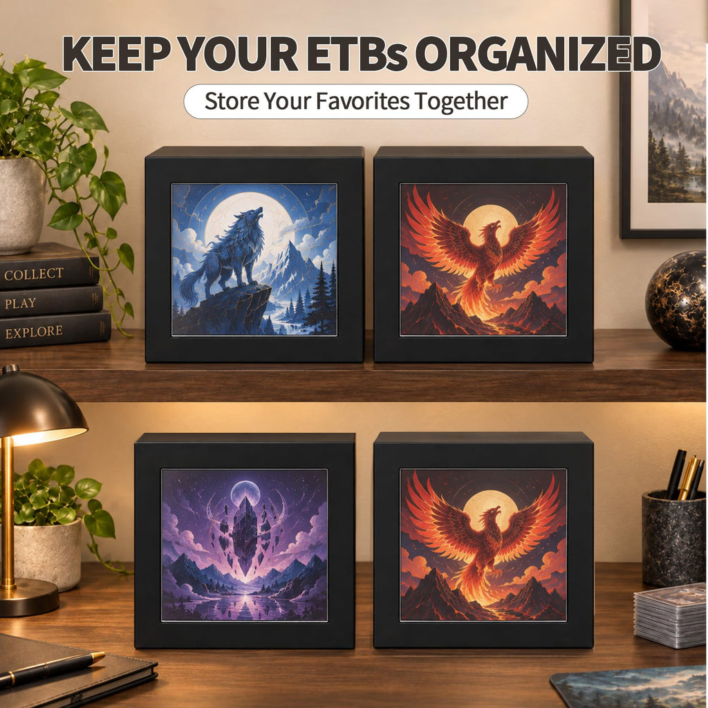 Black Cardboard Magnetic Display Box 4 Pack A125