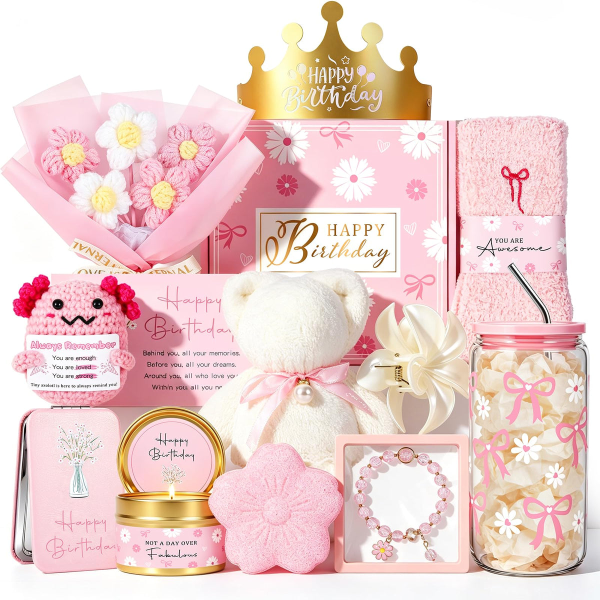 Pink Self Care Relaxing Gift Set E70619