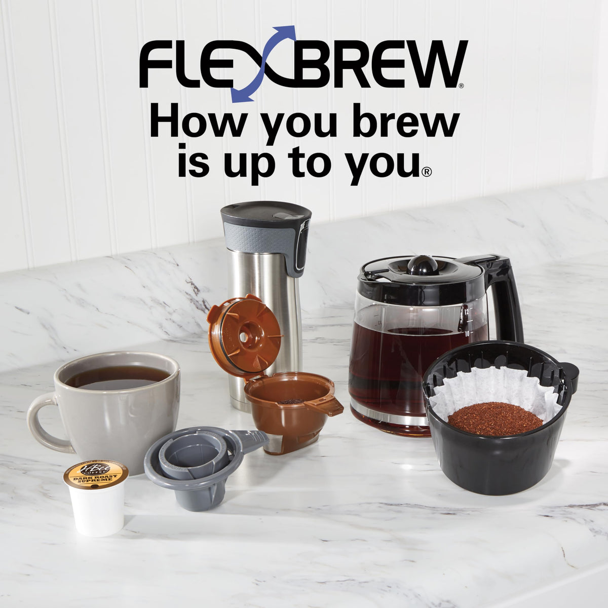 2-Way Drip & Single Serve Coffee Maker B620