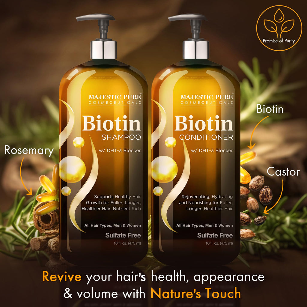 Biotin Shampoo and Conditioner Set 2x16 Fl oz C2023