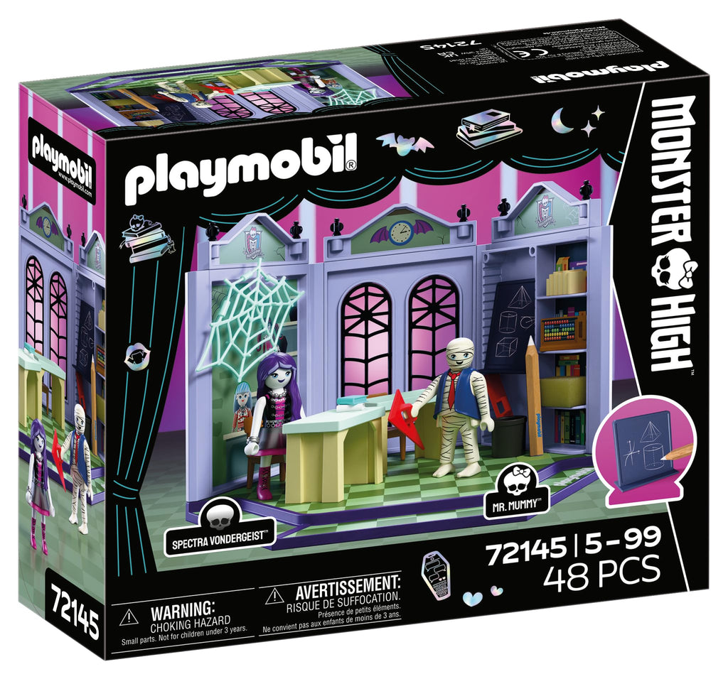 Monster High Classroom Playset with Blackboard & Glow‑in‑the‑Dark Spider Web U6216