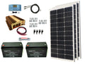 300 Watt Monocrystalline Solar Panel Kit with 1500W Power Inverter and 200ah AGM Battery T34133