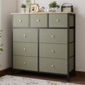 Fabric 9 Drawers Dresser S156