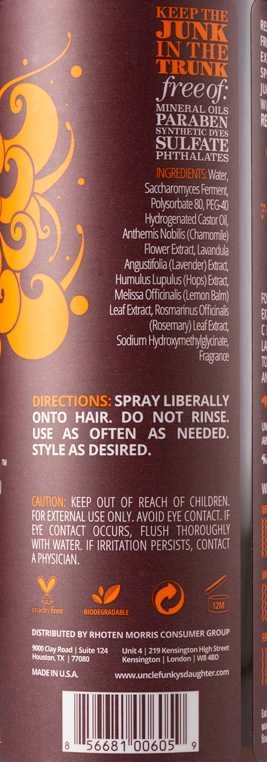 8 oz Hair Odor Neutralizing Tonic Z36383