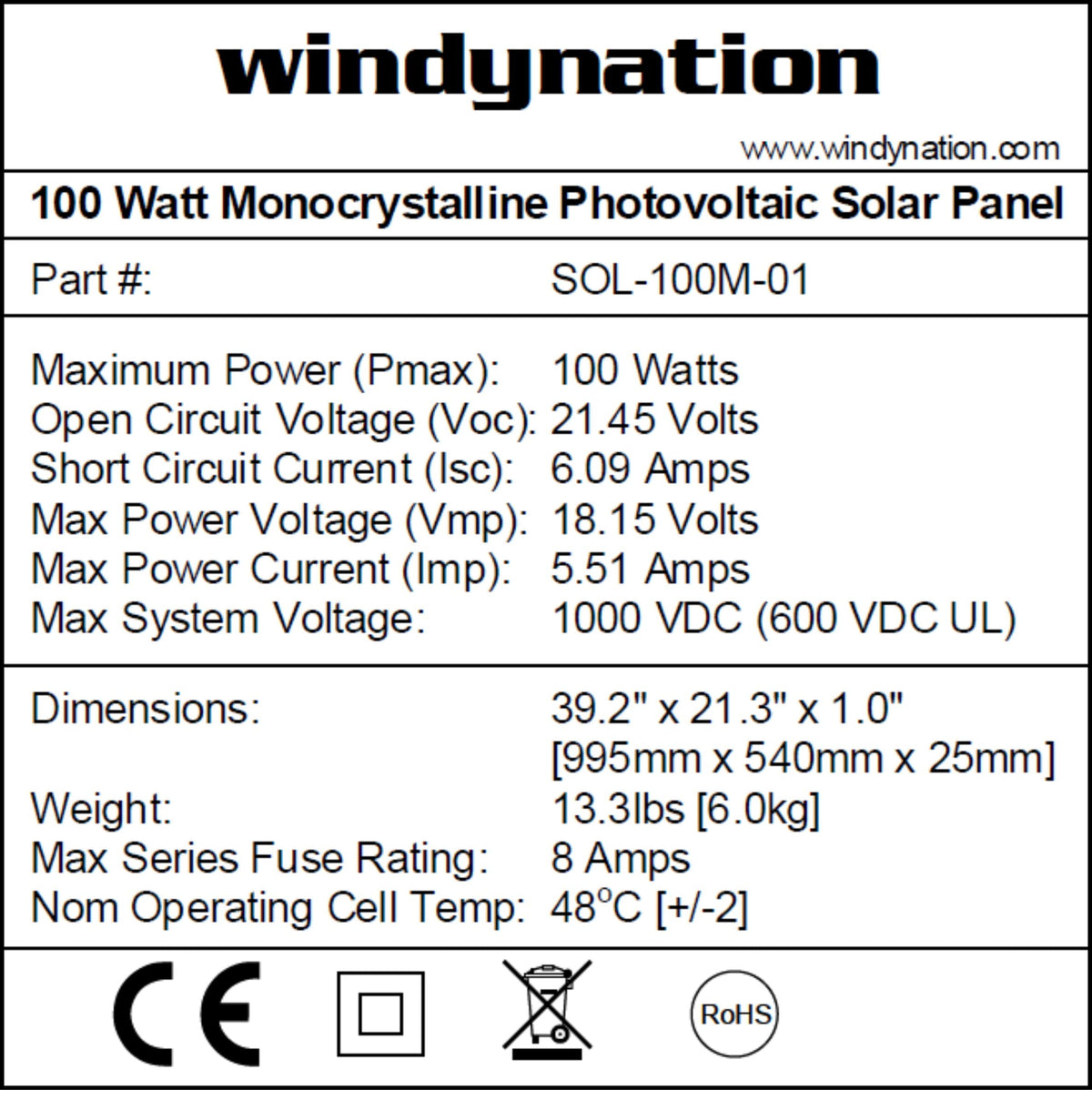 300 Watt Monocrystalline Solar Panel Kit with 1500W Power Inverter and 200ah AGM Battery T34133