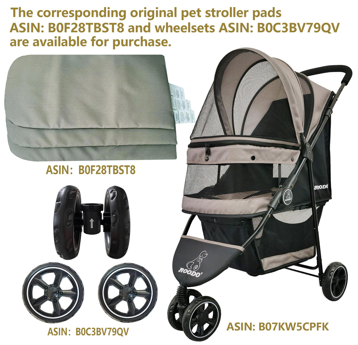 3 Wheel Pet Stroller Q28459