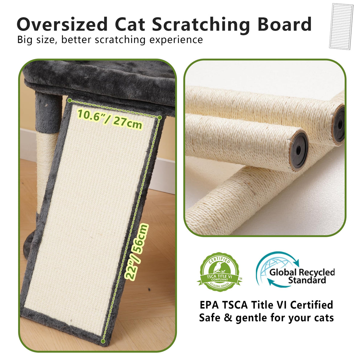 72.4-Inch Anti-Tip Cat Tree X8827