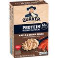 Instant Oatmeal, Maple Brown Sugar, 12g Protein, 2.11 oz Packets, 6 Pack O6123