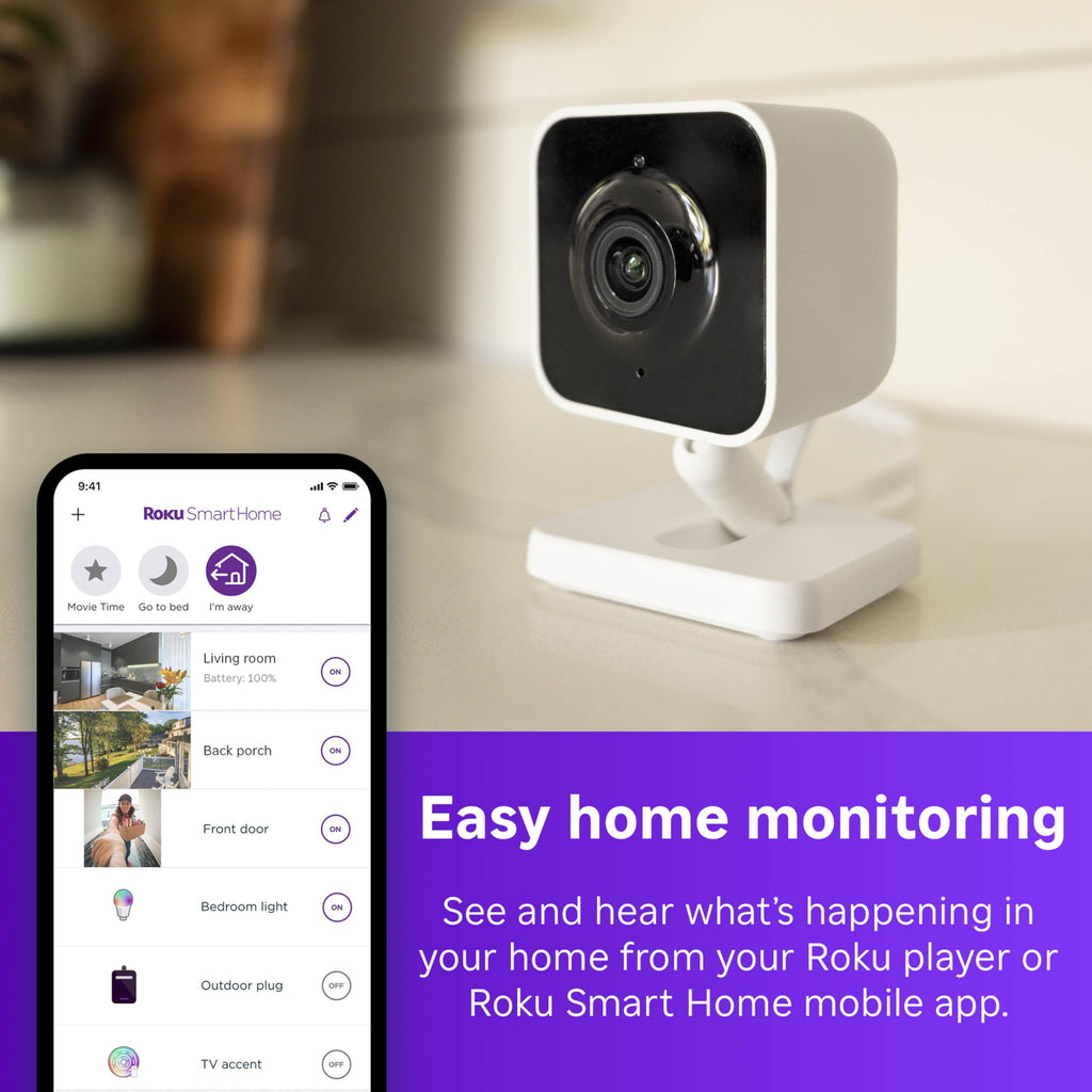 HD Streaming Device with Voice Remote & 1080p HD Security Camera with Night Vision Y8497