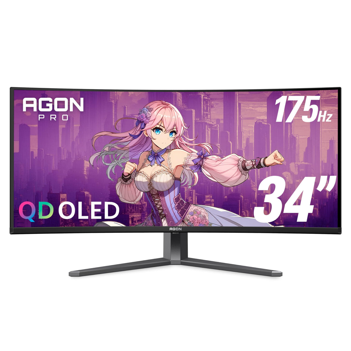 34" Curved QD OLED 175Hz Gaming Monitor N83448